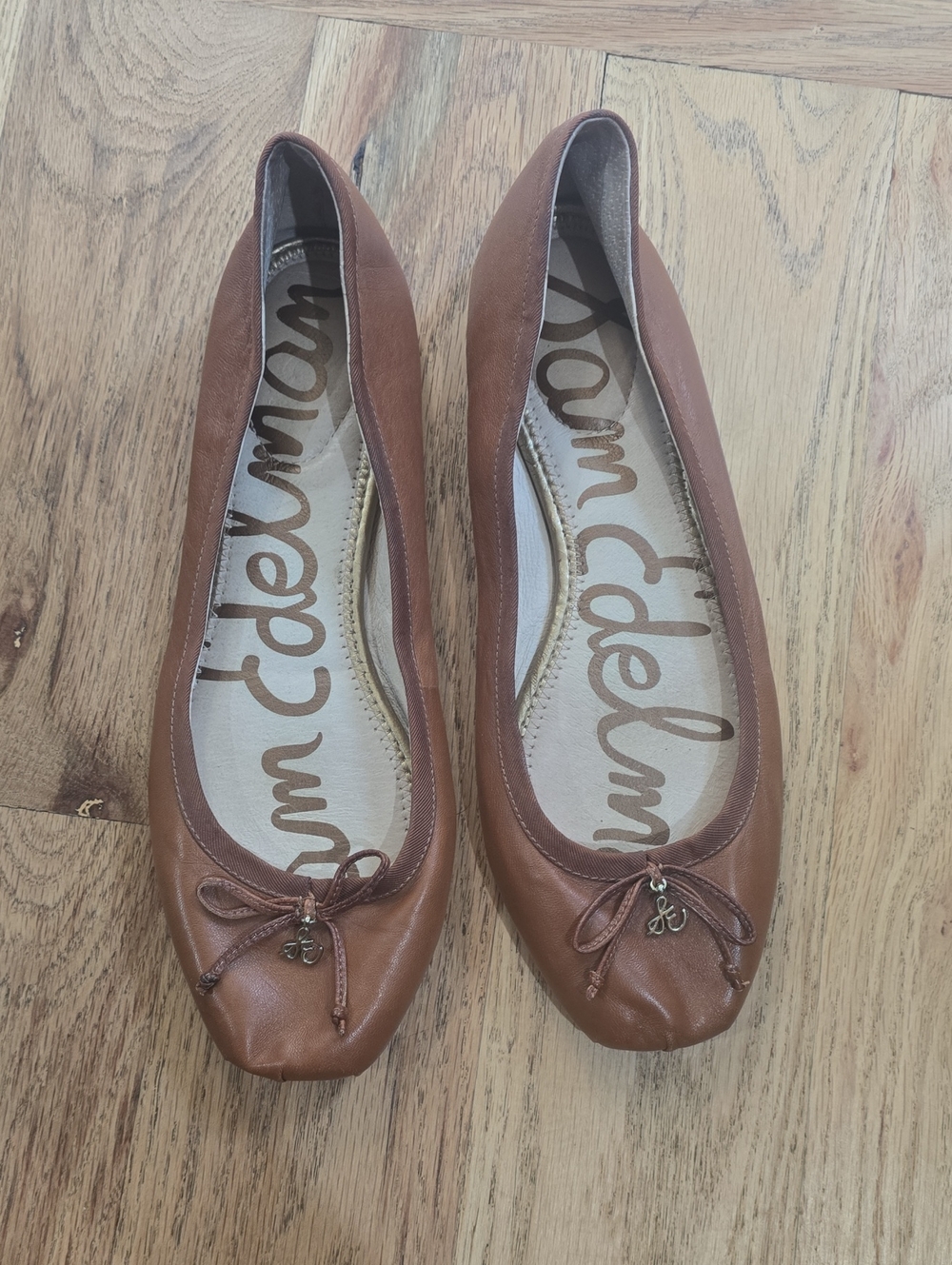 Sam Edelman Women's Felicia Flat in Saddle Leather (Brown) SZ 10